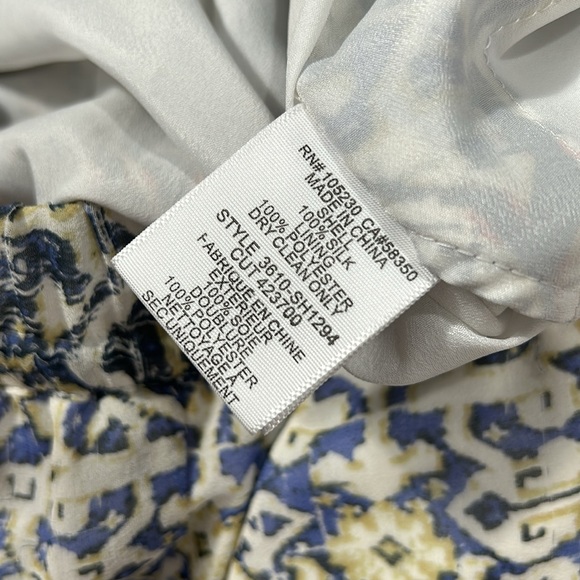 Joie Women’s Size M Lindee Tile Paisley 100% Silk Lined Drawstring Shorts - Picture 7 of 10